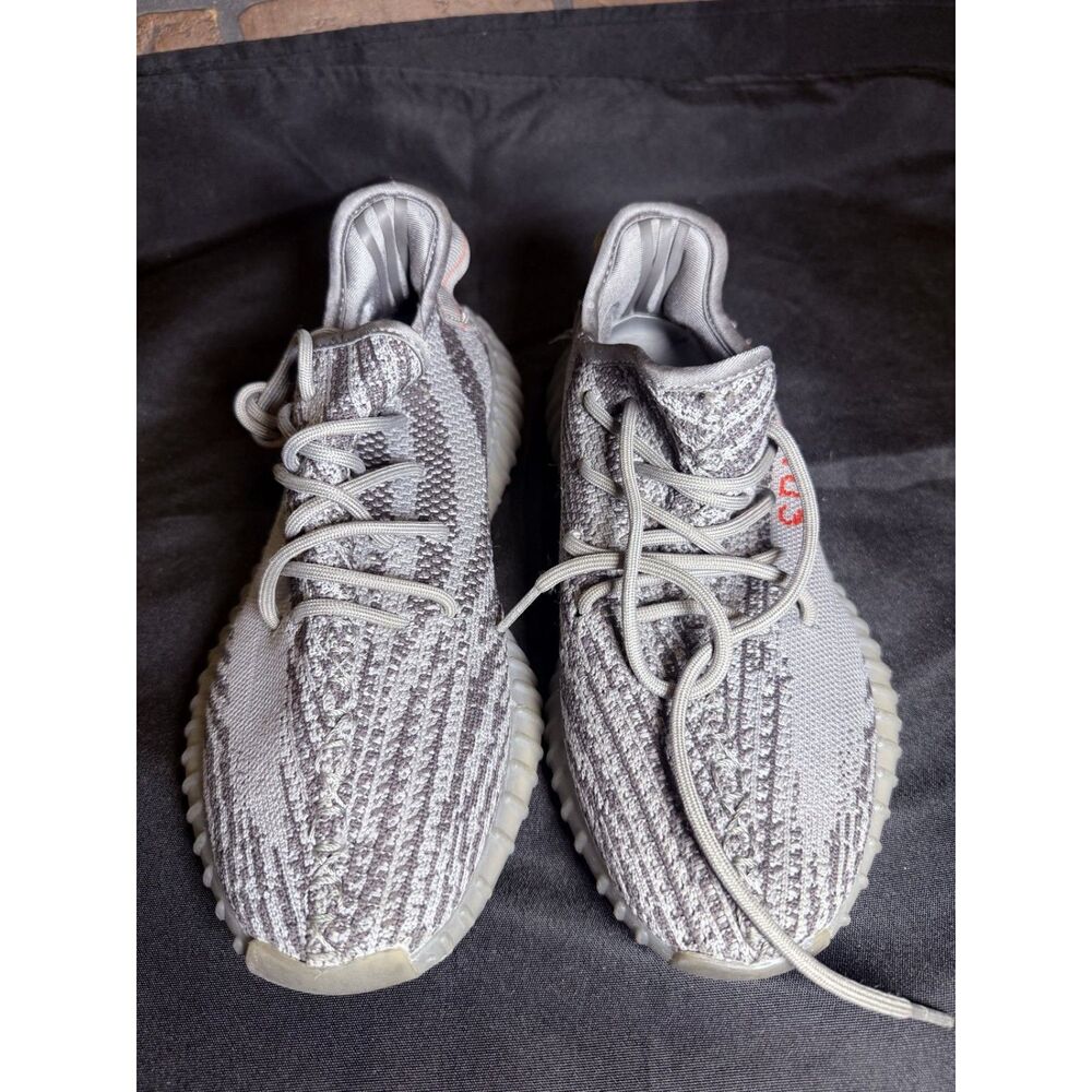 adidas Yeezy Boost 350 V2 Beluga 2.0 Grey Orange AH2203 Mens 8.5 Sneakers